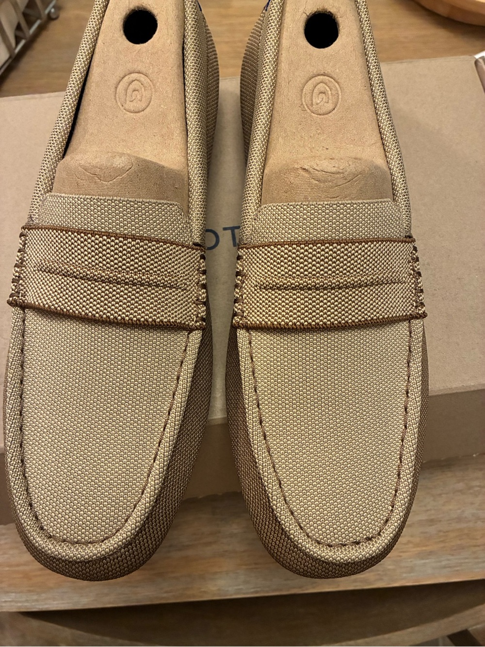 Rothy's Men's Slip-On Penny Loafers in Tan